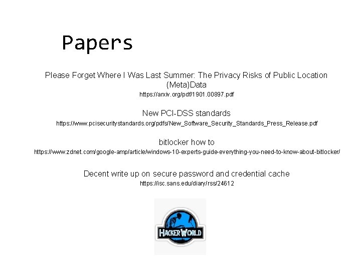 Papers Please Forget Where I Was Last Summer: The Privacy Risks of Public Location