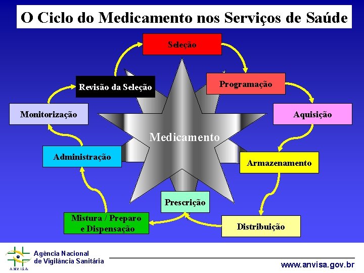 O Ciclo do Medicamento nos Serviços de Saúde Seleção Programação Revisão da Seleção Monitorização