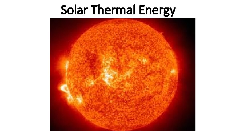 Solar Thermal Energy 