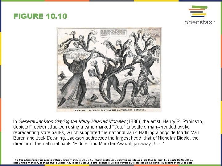 FIGURE 10. 10 In General Jackson Slaying the Many Headed Monster (1836), the artist, FIGURE 10. 10 In General Jackson Slaying the Many Headed Monster (1836), the artist,