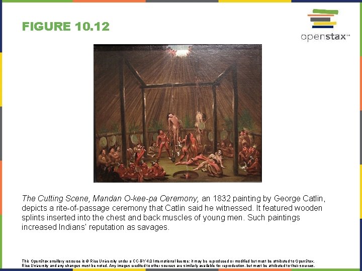 FIGURE 10. 12 The Cutting Scene, Mandan O-kee-pa Ceremony, an 1832 painting by George FIGURE 10. 12 The Cutting Scene, Mandan O-kee-pa Ceremony, an 1832 painting by George
