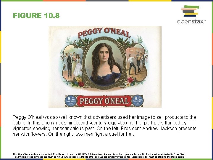 FIGURE 10. 8 Peggy O’Neal was so well known that advertisers used her image FIGURE 10. 8 Peggy O’Neal was so well known that advertisers used her image