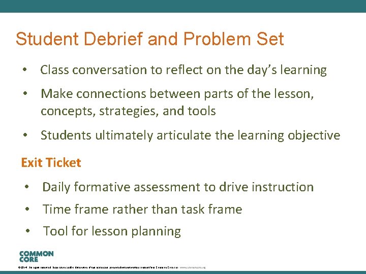 A Story of Units Student Debrief and Problem Set • Class conversation to reflect