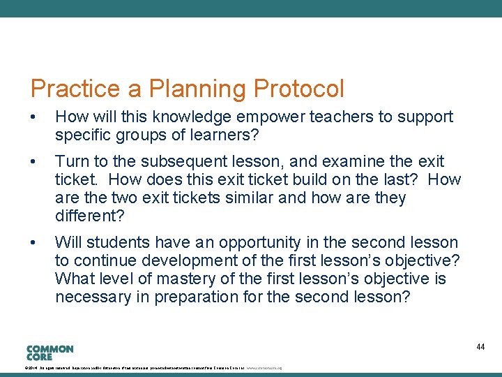 A Story of Units Practice a Planning Protocol • How will this knowledge empower