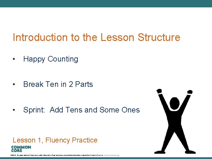A Story of Units Introduction to the Lesson Structure • Happy Counting • Break