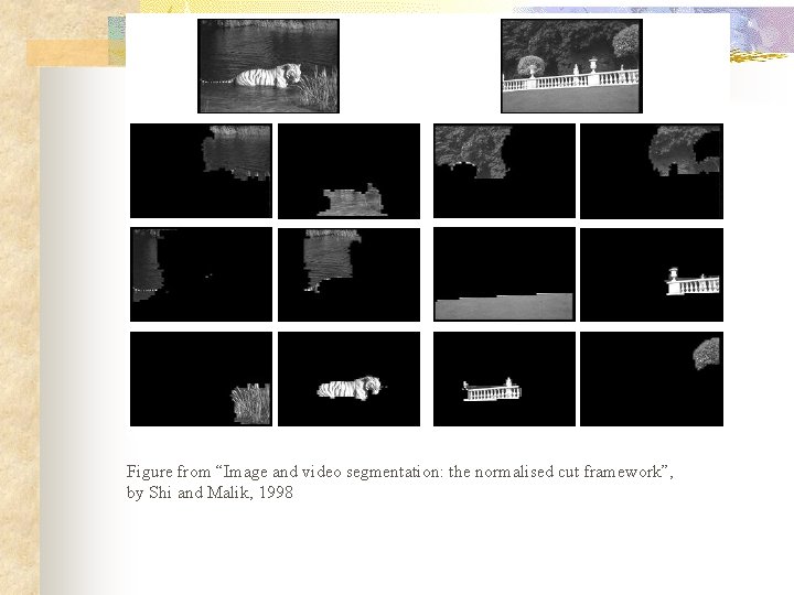 Figure from “Image and video segmentation: the normalised cut framework”, by Shi and Malik,