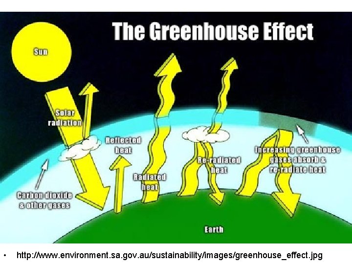 Enhanced Greenhouse Effect • http: //www. environment. sa. gov. au/sustainability/images/greenhouse_effect. jpg 