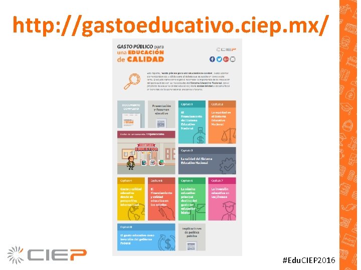 http: //gastoeducativo. ciep. mx/ #Edu. CIEP 2016 