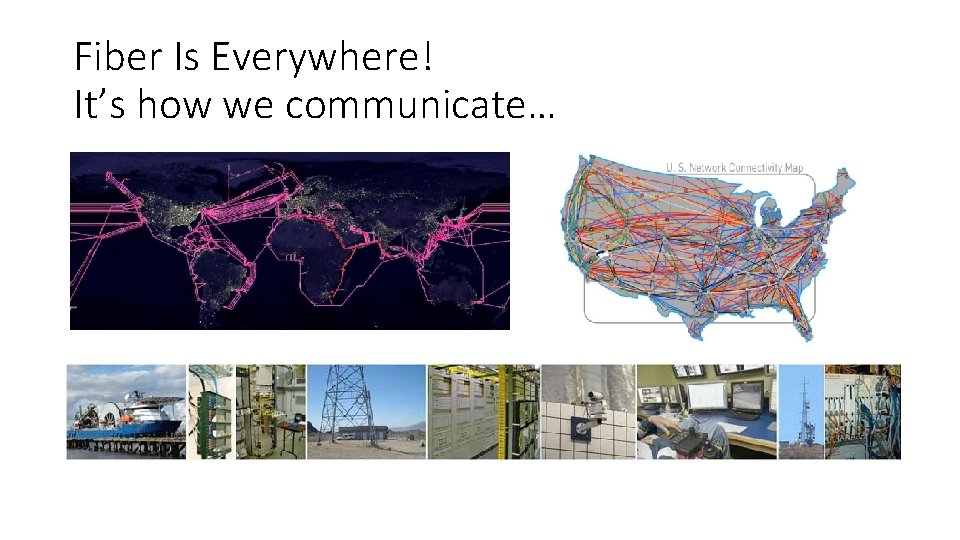 Fiber Is Everywhere! It’s how we communicate… 
