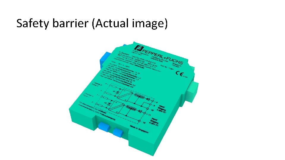 Safety barrier (Actual image) 