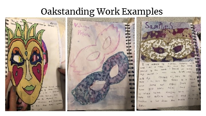 Oakstanding Work Examples 