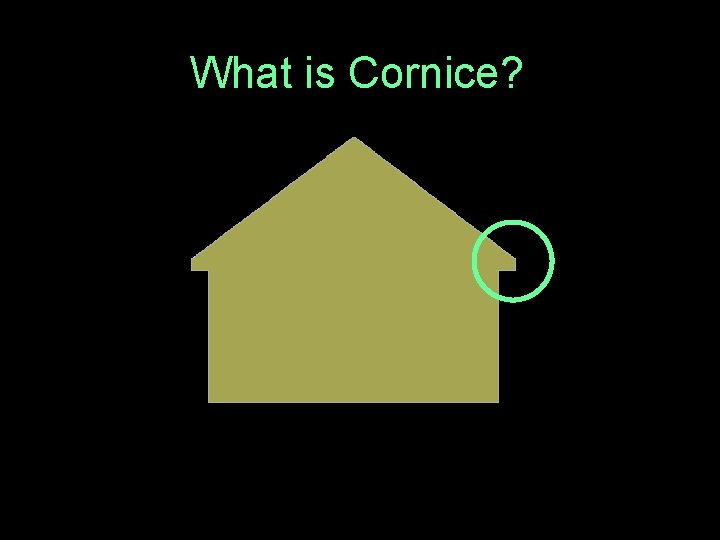 What is Cornice? 