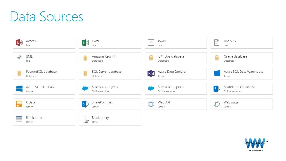 Data Sources 