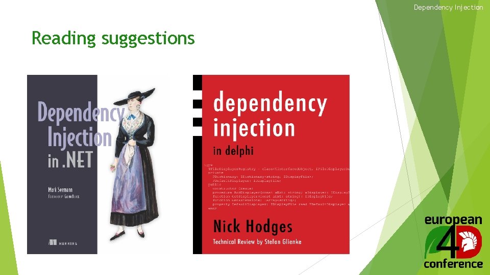 Dependency Injection Reading suggestions 