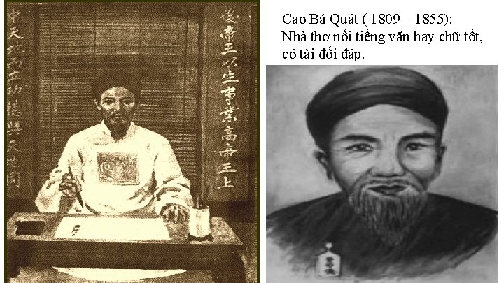 Cao Bá Quát ( 1809 – 1855): Nhà thơ nổi tiếng văn hay chữ