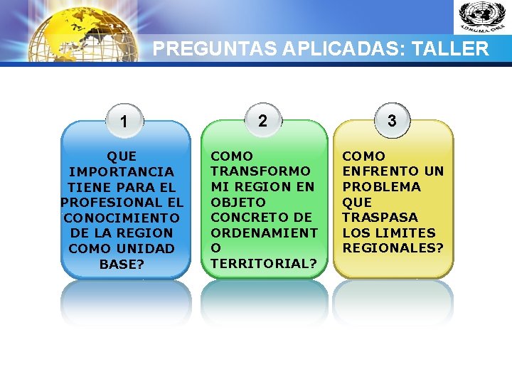 LOGO PREGUNTAS APLICADAS: TALLER 1 2 3 QUE IMPORTANCIA TIENE PARA EL PROFESIONAL EL