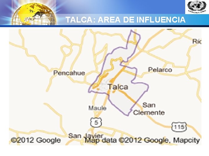 LOGO TALCA: AREA DE INFLUENCIA 