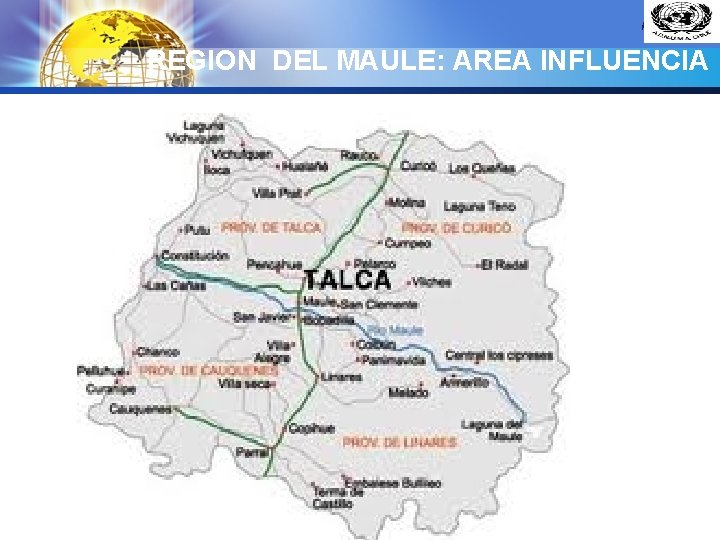 LOGO REGION DEL MAULE: AREA INFLUENCIA 