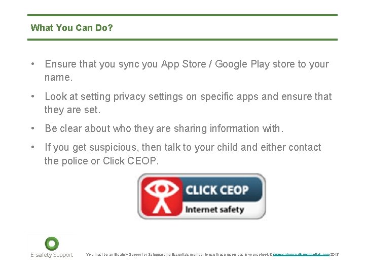 What You Can Do? • Ensure that you sync you App Store / Google