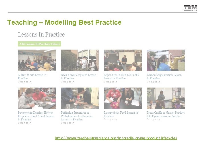 Teaching – Modelling Best Practice http: //www. teacherstryscience. org/lp/cradle-grave-product-lifecycles 