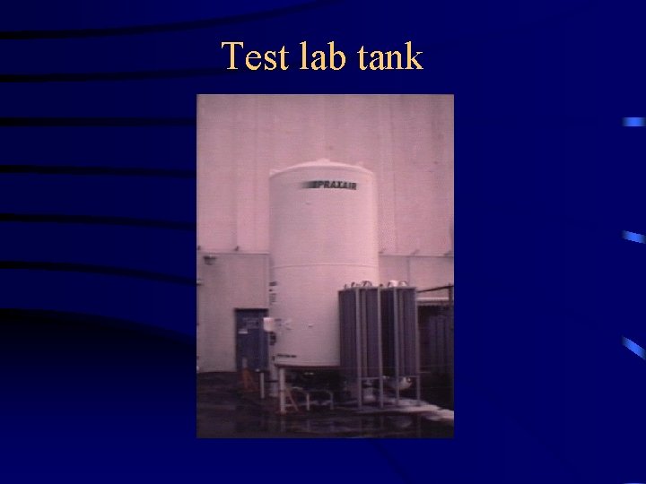 Test lab tank 