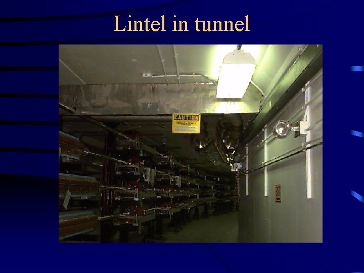 Lintel in tunnel 