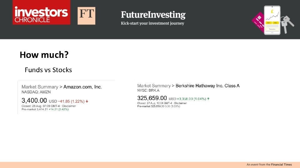 How much? Funds vs Stocks 