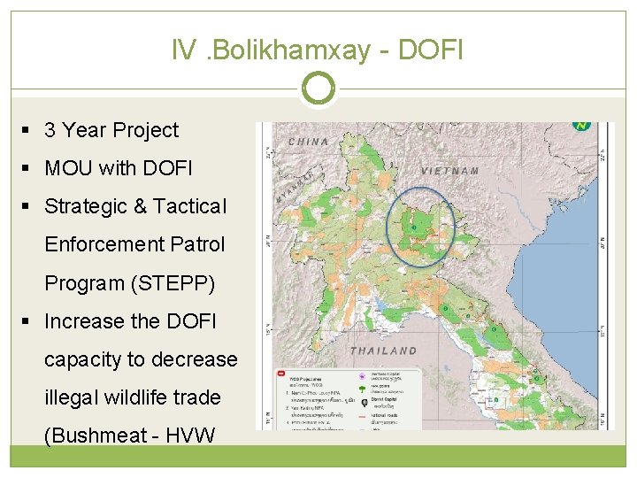 IV. Bolikhamxay - DOFI § 3 Year Project § MOU with DOFI § Strategic