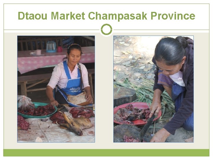 Dtaou Market Champasak Province 