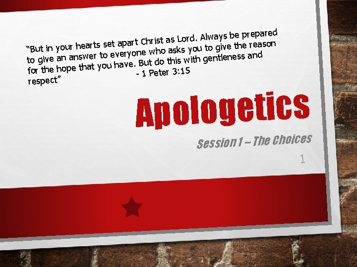 pared re p e b s y a lw A. Christ as Lord rt pared re p e b s y a lw A. Christ as Lord rt