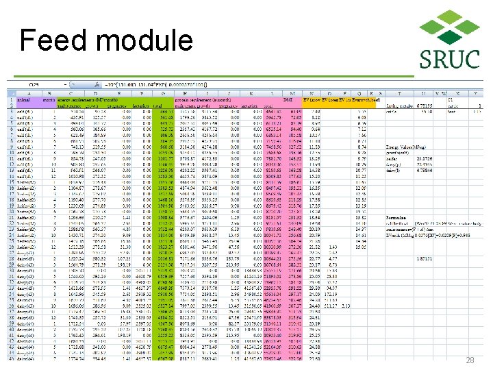 Feed module 28 