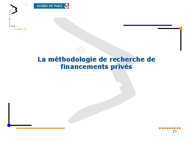 La méthodologie de recherche de financements privés 21 