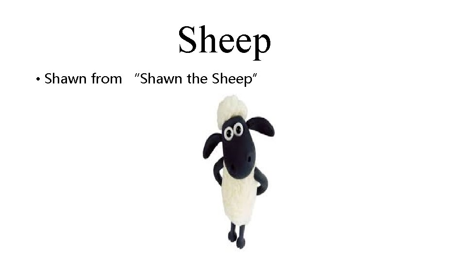 Sheep • Shawn from “Shawn the Sheep” 