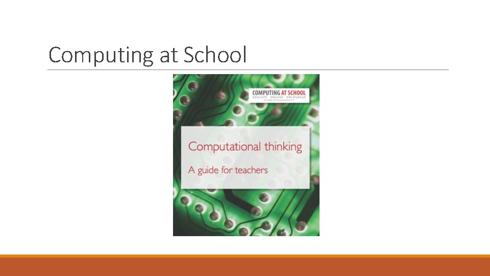 Computing at School 
