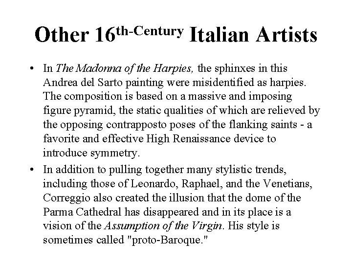 Other th-Century 16 Italian Artists • In The Madonna of the Harpies, the sphinxes Other th-Century 16 Italian Artists • In The Madonna of the Harpies, the sphinxes