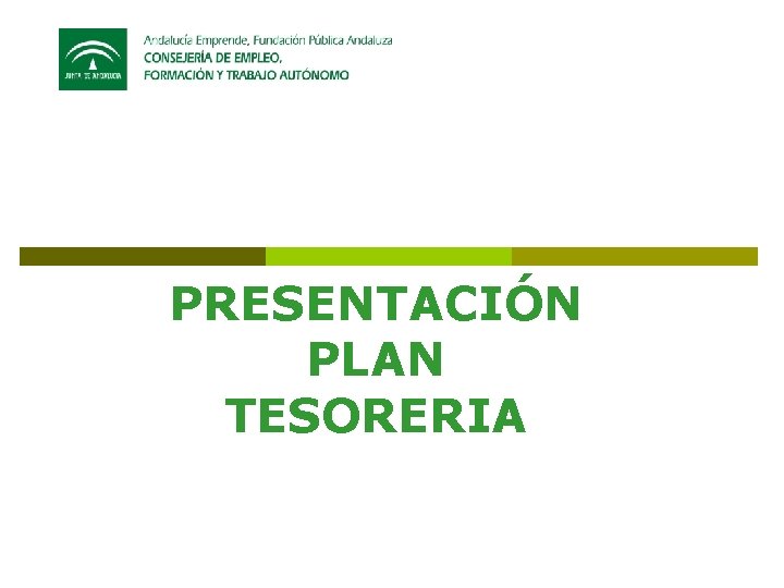 PRESENTACIÓN PLAN TESORERIA 