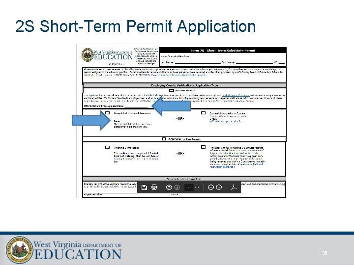 2 S Short-Term Permit Application 35 
