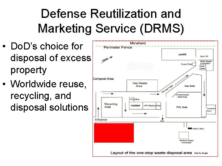 Defense Reutilization and Marketing Service (DRMS) • Do. D’s choice for disposal of excess