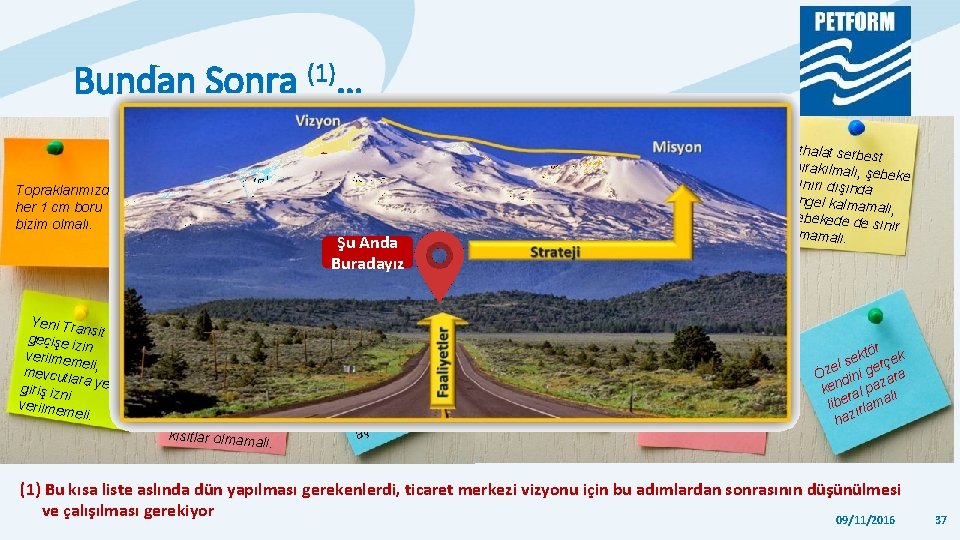 Bundan Sonra (1)… Topraklarımızdaki her 1 cm boru bizim olmalı. Yeni Tra ns geçişe Bundan Sonra (1)… Topraklarımızdaki her 1 cm boru bizim olmalı. Yeni Tra ns geçişe