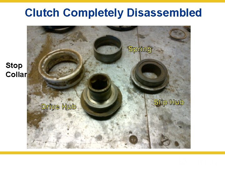 Clutch Completely Disassembled Spring Stop Collar Drive Hub Slip Hub 