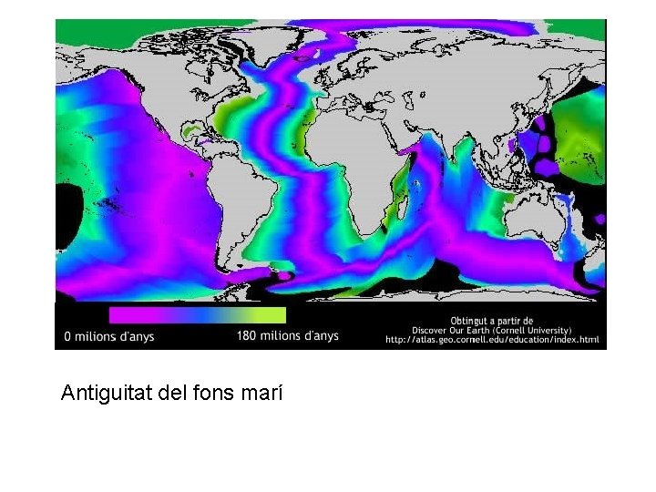 Antiguitat del fons marí 