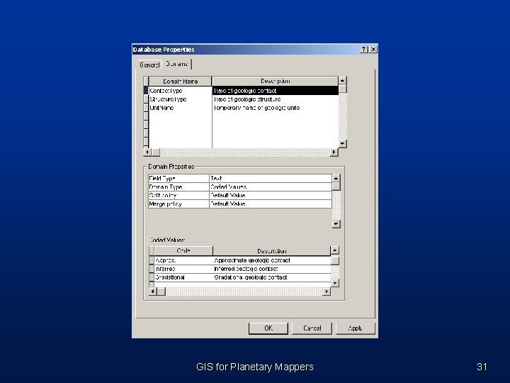 GIS for Planetary Mappers 31 GIS for Planetary Mappers 31
