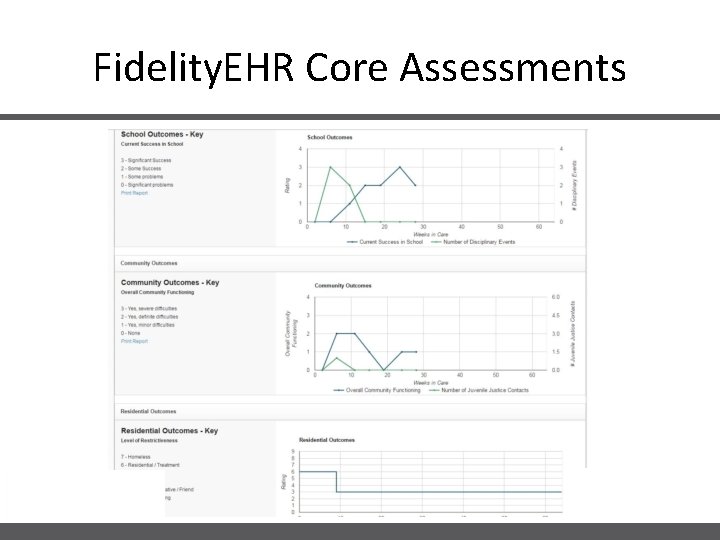 Fidelity. EHR Core Assessments 