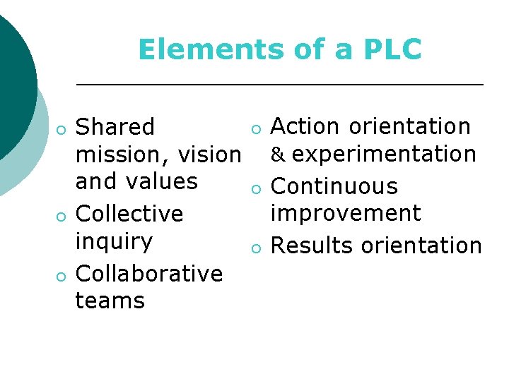 Creating Learning Communities for Improved Student Achievement Data