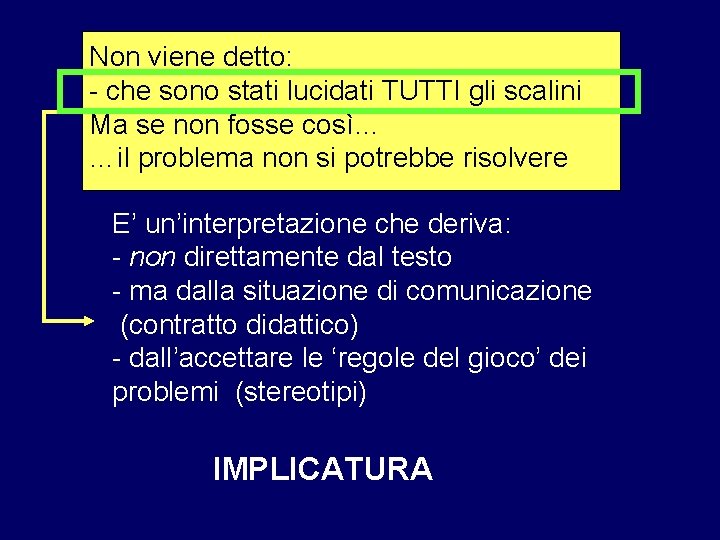 Non viene detto: - che sono stati lucidati TUTTI gli scalini Ma se non