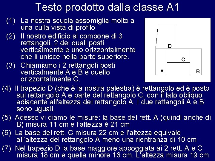 Testo prodotto dalla classe A 1 (1) La nostra scuola assomiglia molto a una