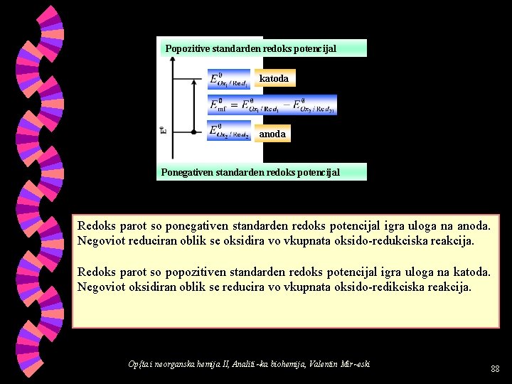 Popozitive standarden redoks potencijal katoda anoda Ponegativen standarden redoks potencijal Redoks parot so ponegativen