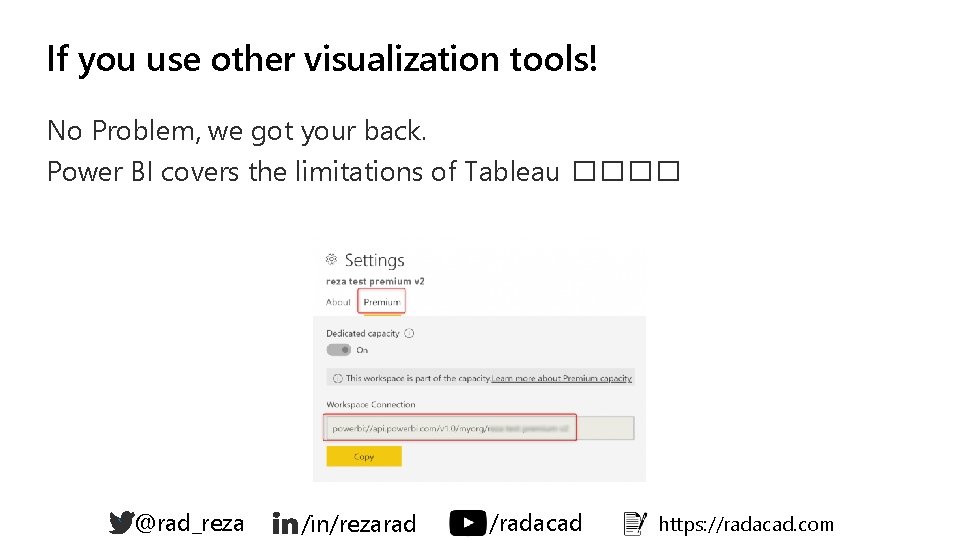 If you use other visualization tools! No Problem, we got your back. Power BI If you use other visualization tools! No Problem, we got your back. Power BI