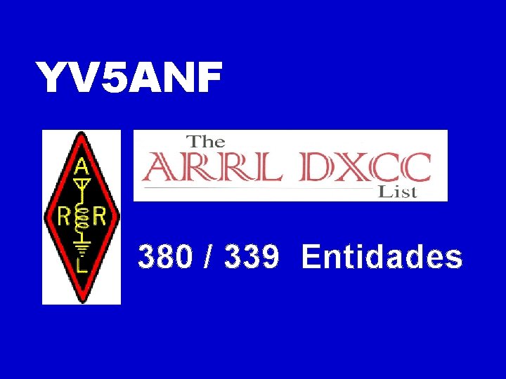 YV 5 ANF 380 / 339 Entidades 