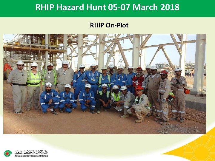 RHIP Hazard Hunt 05 -07 March 2018 RHIP On-Plot 